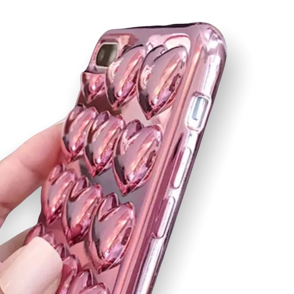 NEW iPhone 7/8 Rose Gold Soft Heart Case - Picture 5 of 5